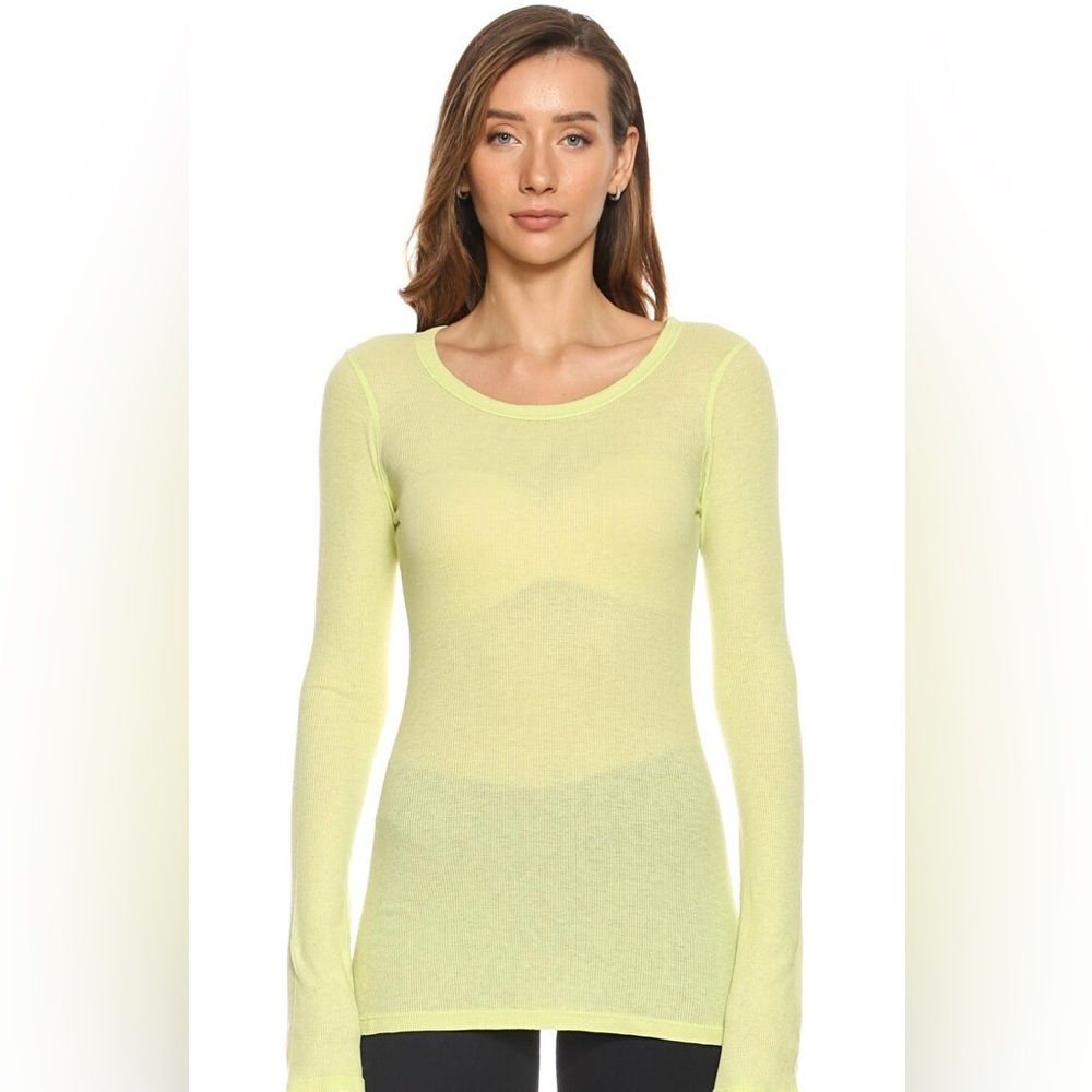 James perse yellow Kadin shirt size 3